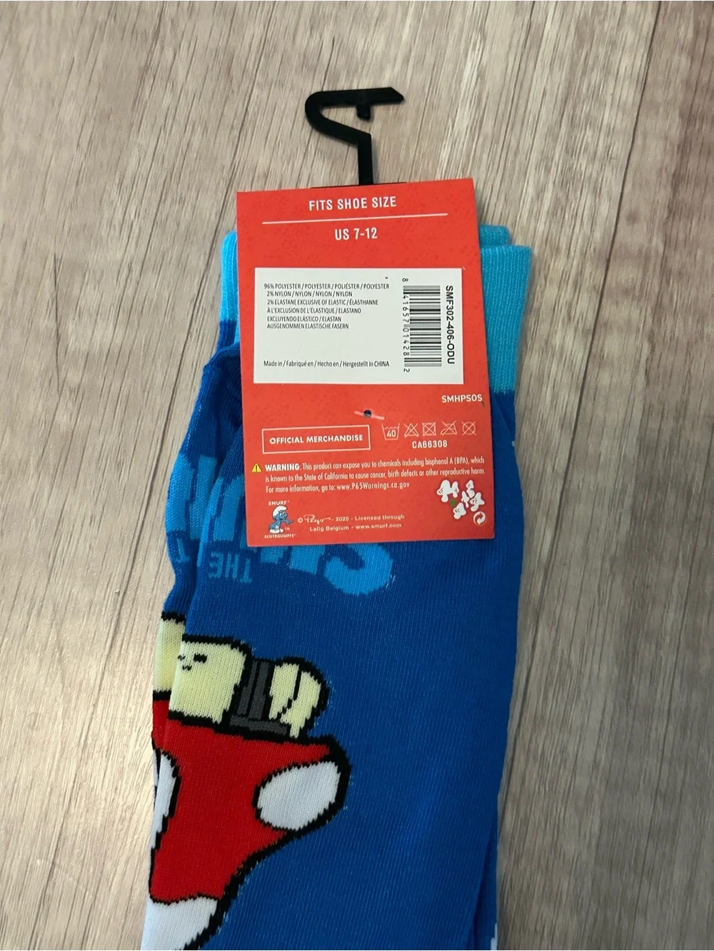 Smurfs Crew Socks - One Size. New.
